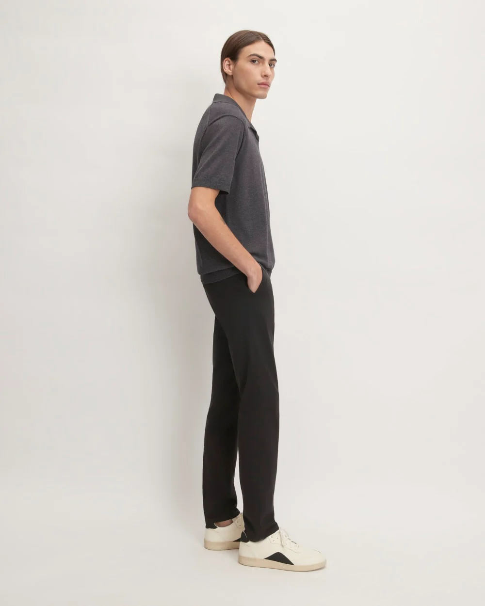 The No-Sweat Polo | Heather Ash - Image 6