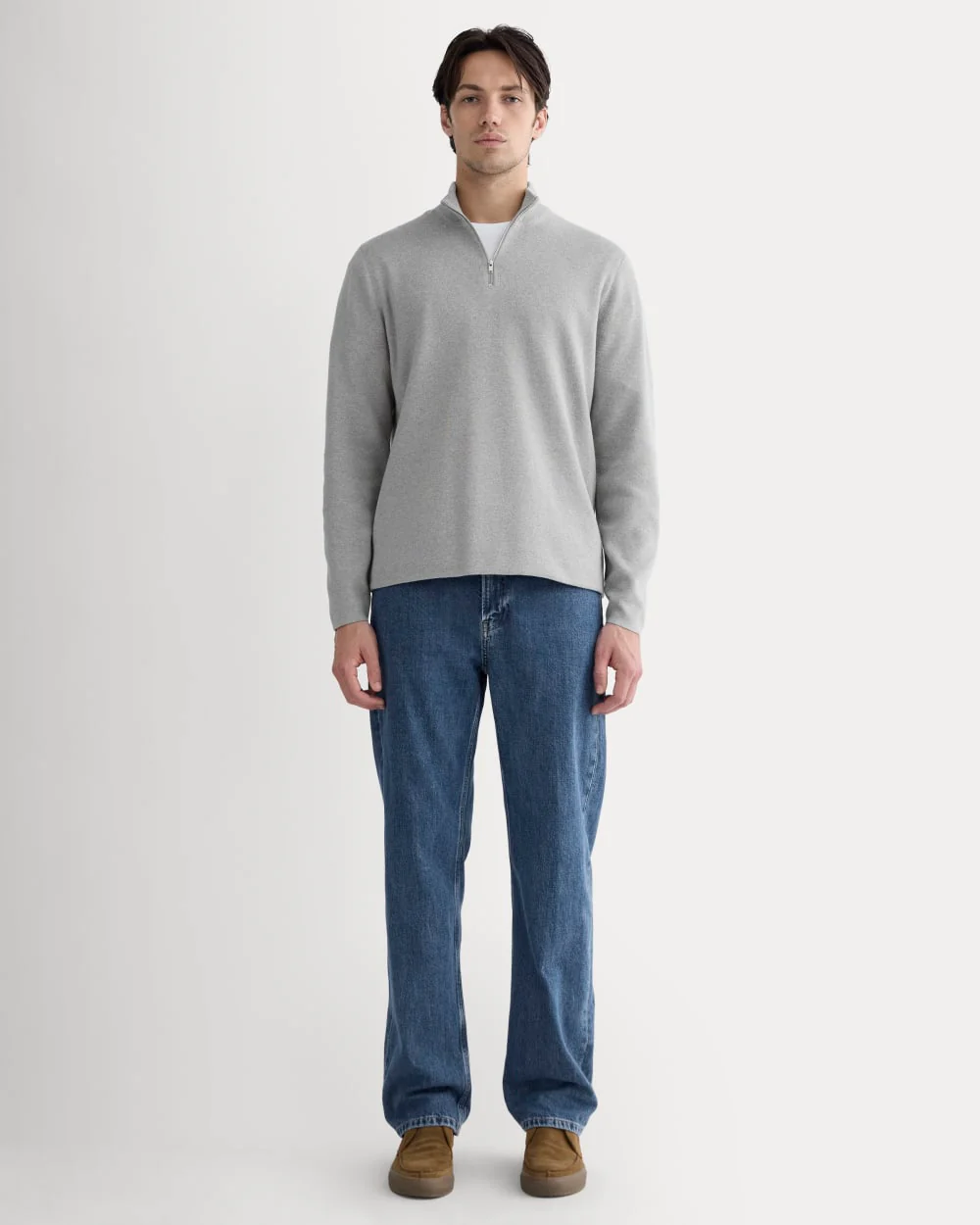 The No-Sweat Quarter-Zip | Heathered Grey - Image 3