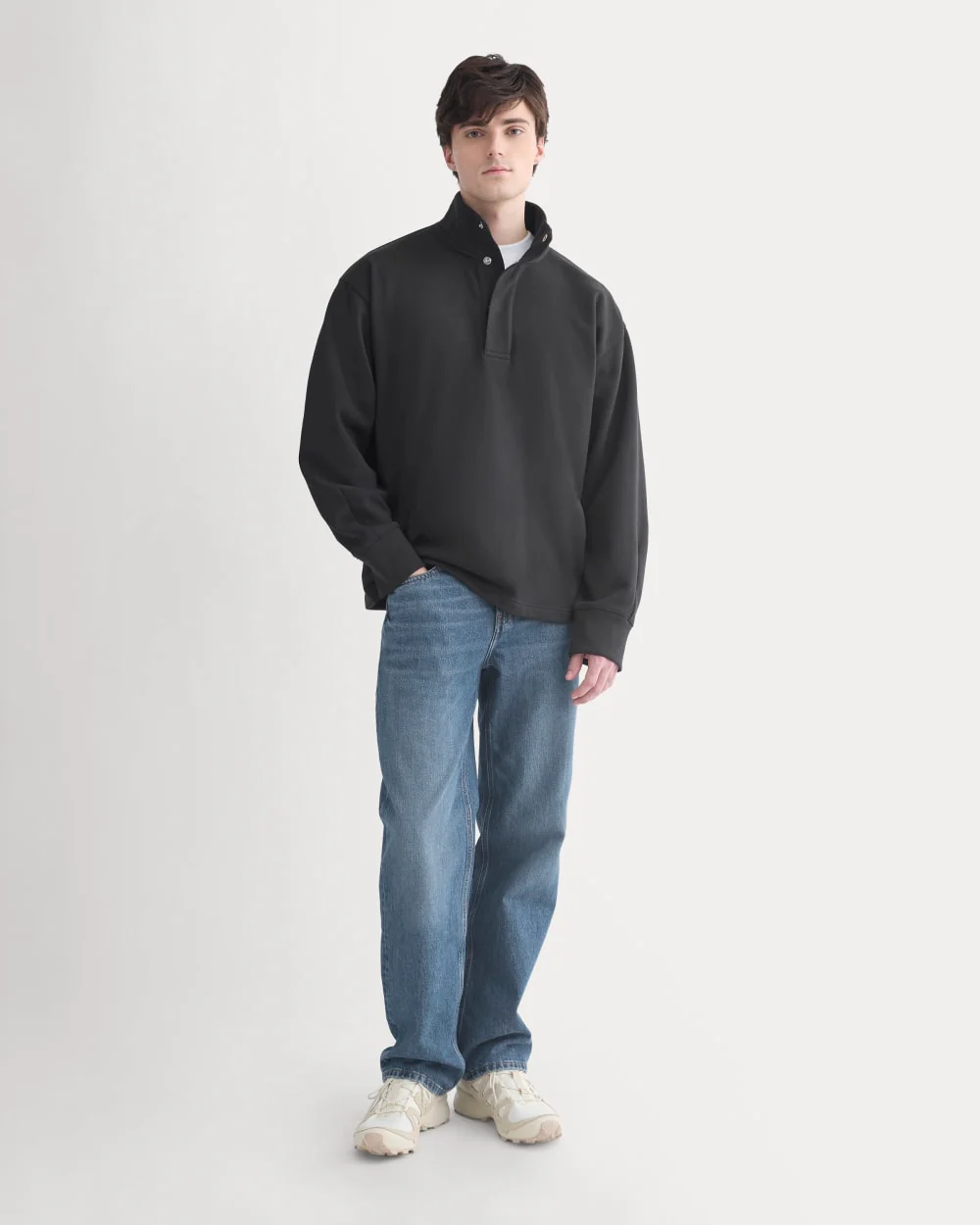Off-Duty Terry Pullover | Black - Image 3