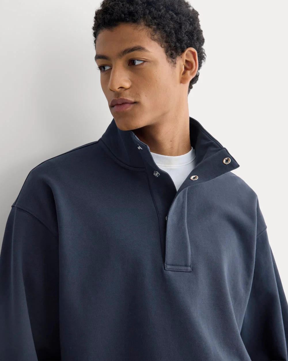 Off-Duty Terry Pullover | Deep Navy - Image 3