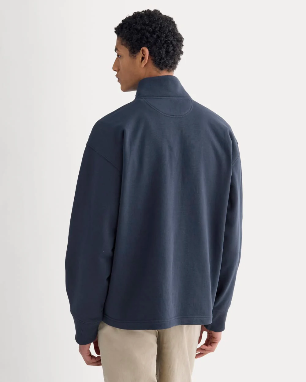 Off-Duty Terry Pullover | Deep Navy - Image 5