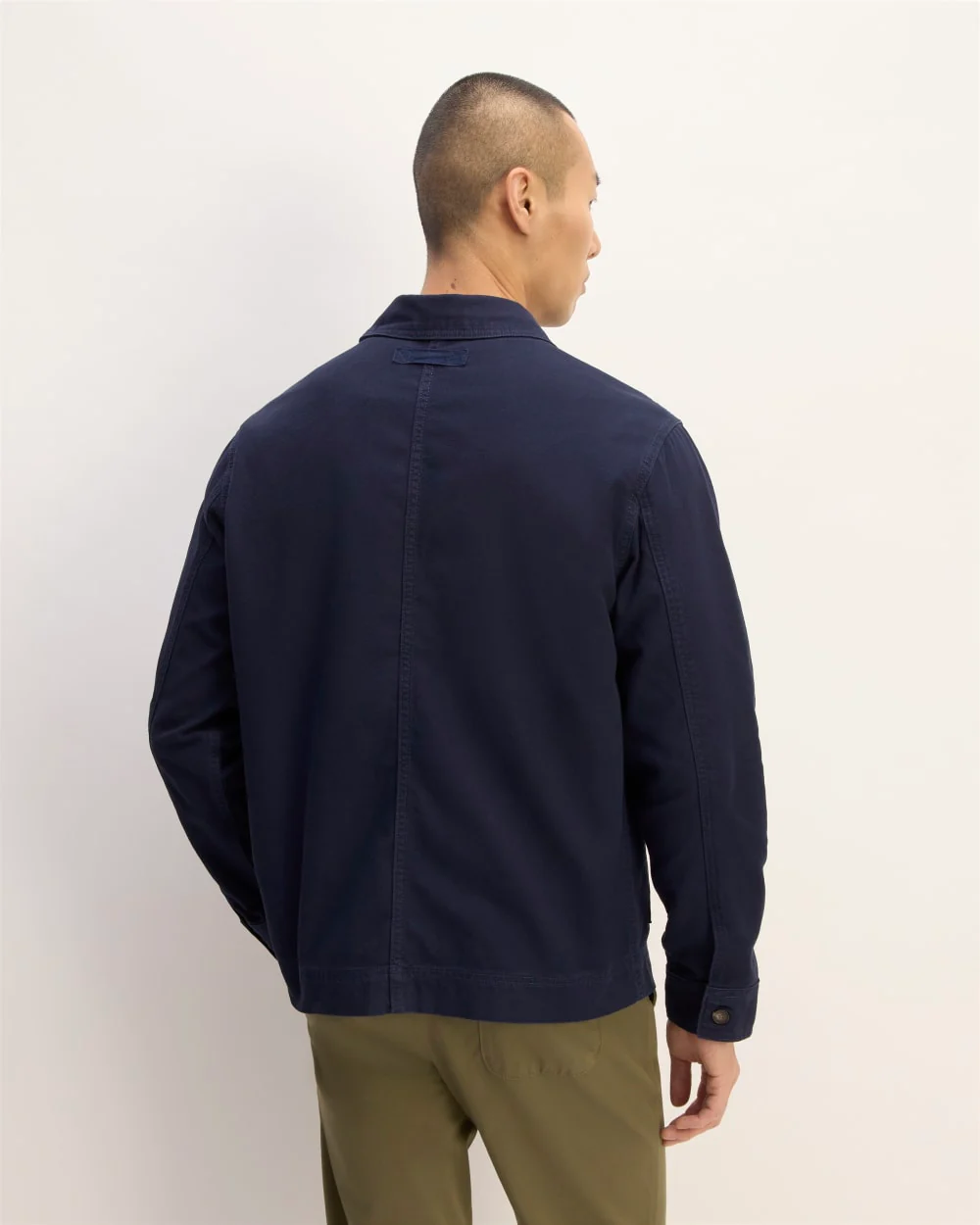 The Organic Cotton Chore Jacket | Navy - Image 5