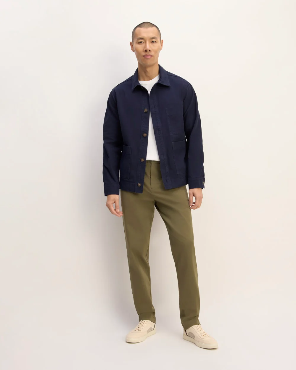 The Organic Cotton Chore Jacket | Navy - Image 6