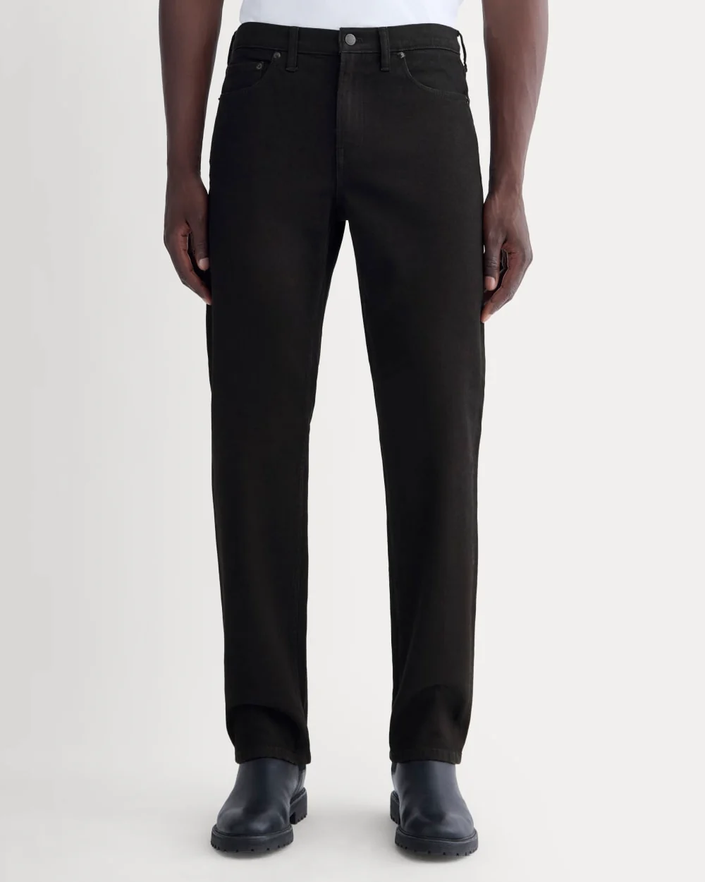 The Organic Cotton Straight-Leg Jean | Black - Image 3