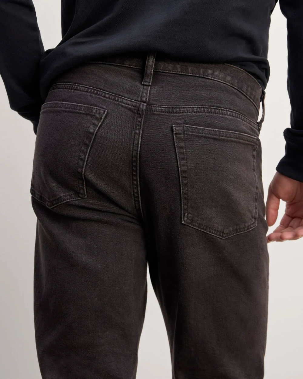 The Organic Cotton Straight-Leg Jean | Washed Black - Image 5