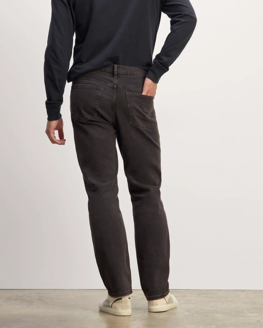 The Organic Cotton Straight-Leg Jean | Washed Black - Image 6