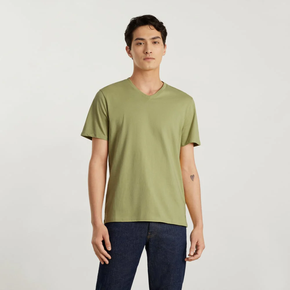 The Organic Cotton V-Neck Tee | Desert Palm - Image 2