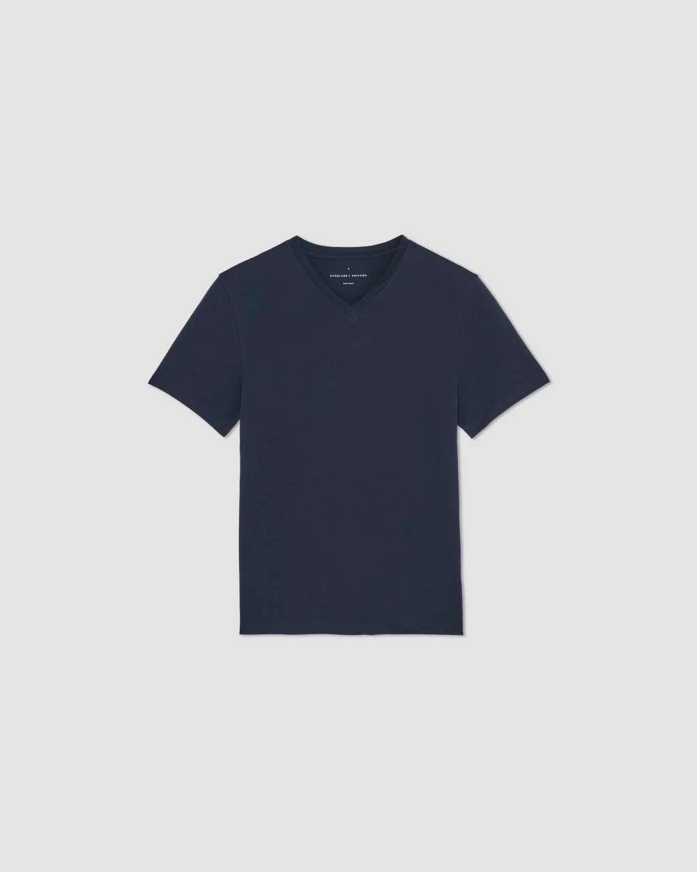 The Organic Cotton V-Neck Tee | Deep Navy - Image 2