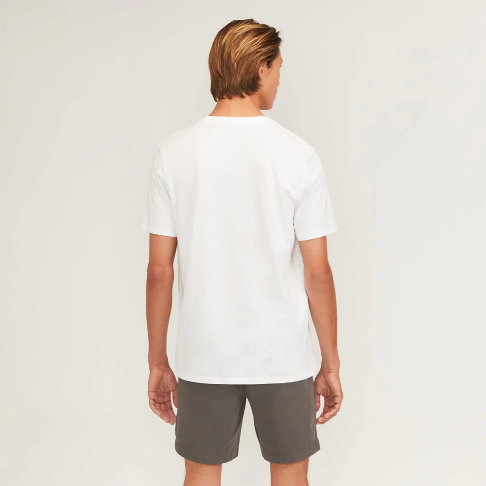 The Organic Cotton V-Neck Tee | White - Image 3
