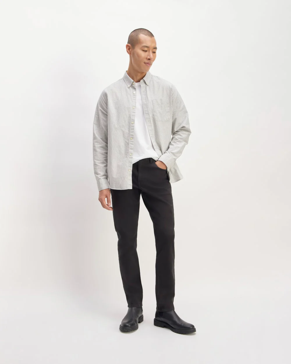 The Classic Oxford Shirt | Charcoal / White | Standard - Image 3