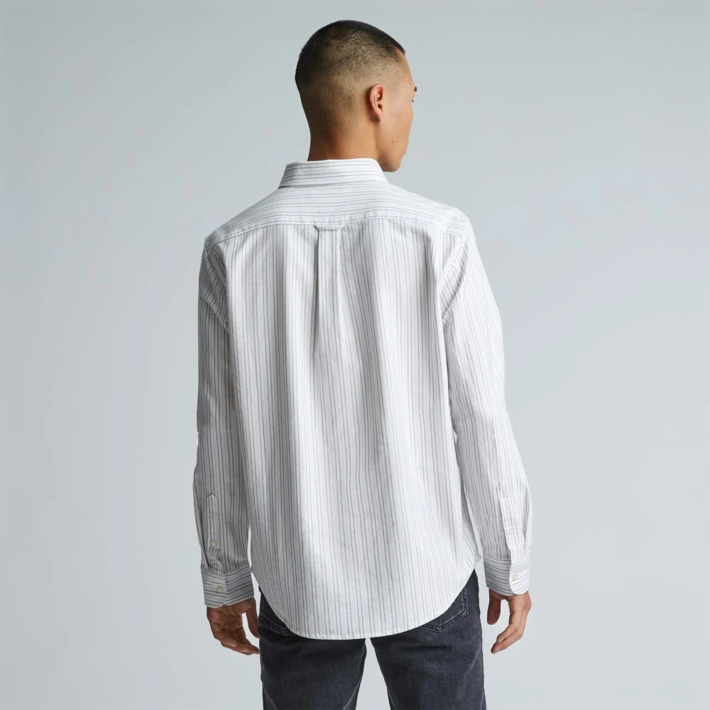 The Classic Oxford Shirt | Canvas / Mauve / Chocolate | Standard - Image 3