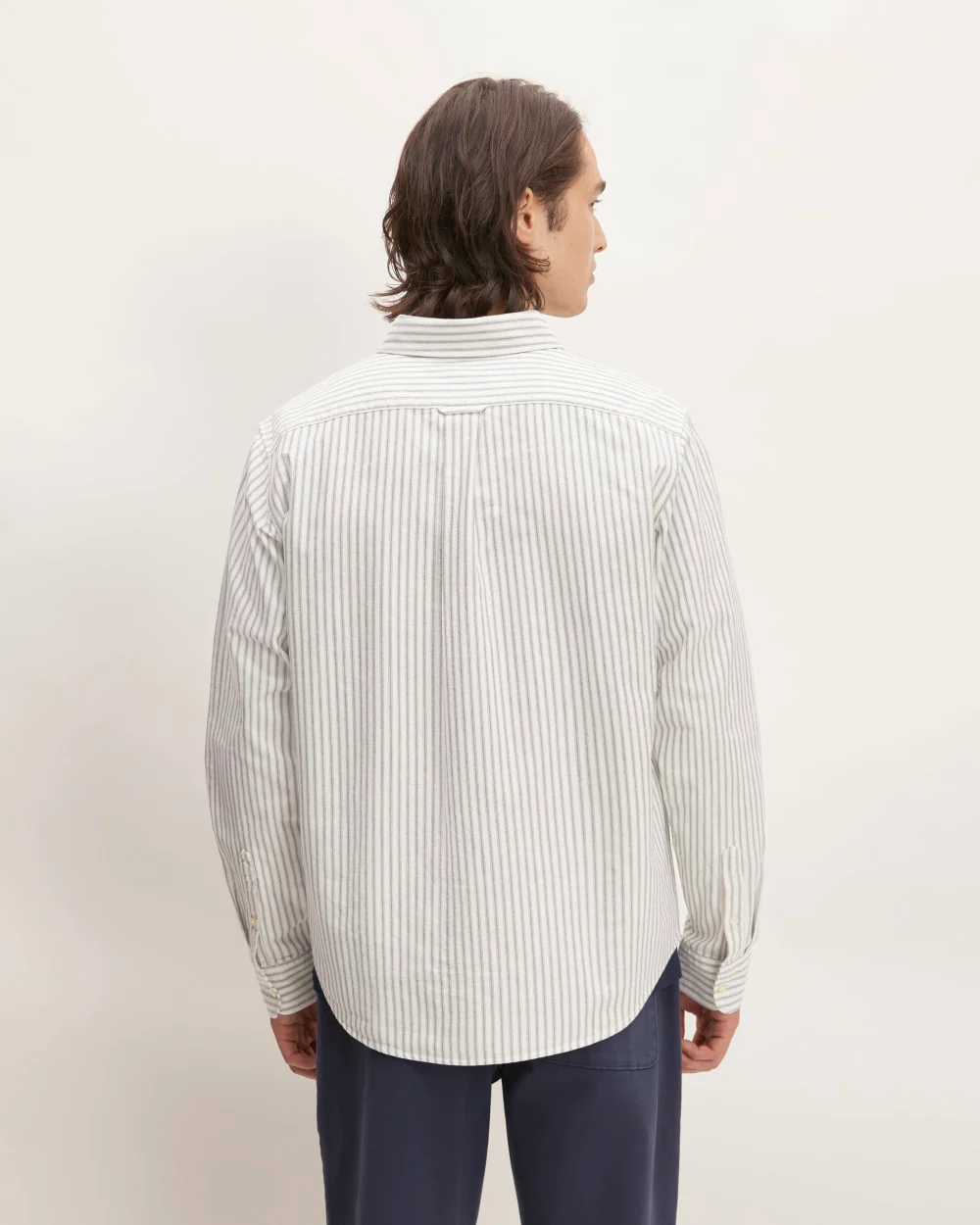 The Classic Oxford Shirt | Bone/Navy | Tall - Image 6
