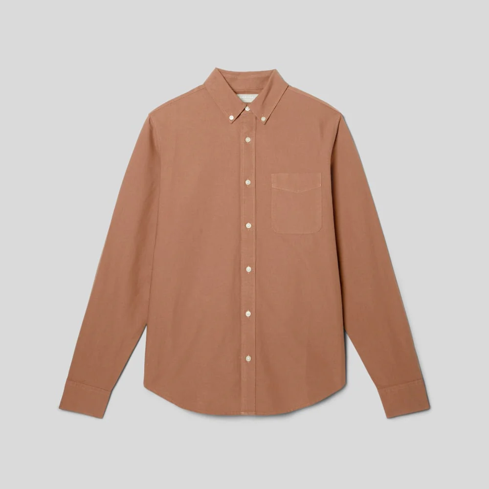 The Classic Oxford Shirt | Carob Brown | Tall - Image 2