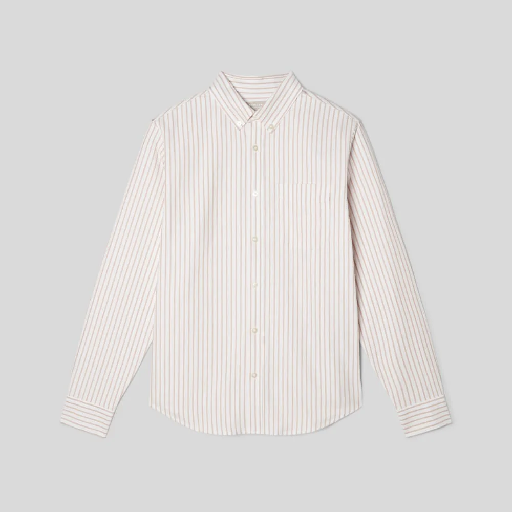 The Classic Oxford Shirt | Sahara / Off-White | Tall - Image 2