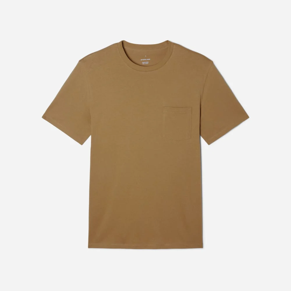 The Organic Cotton Pocket Tee | Dark Brown - Image 2