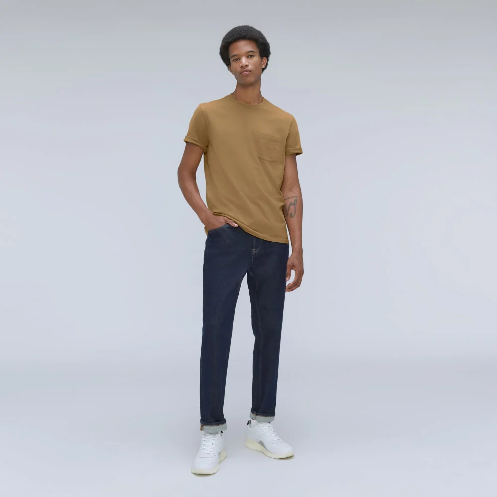The Organic Cotton Pocket Tee | Dark Brown - Image 6