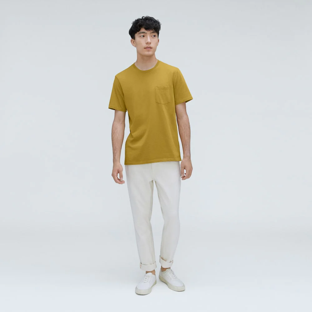 The Organic Cotton Pocket Tee | Golden Palm - Image 6