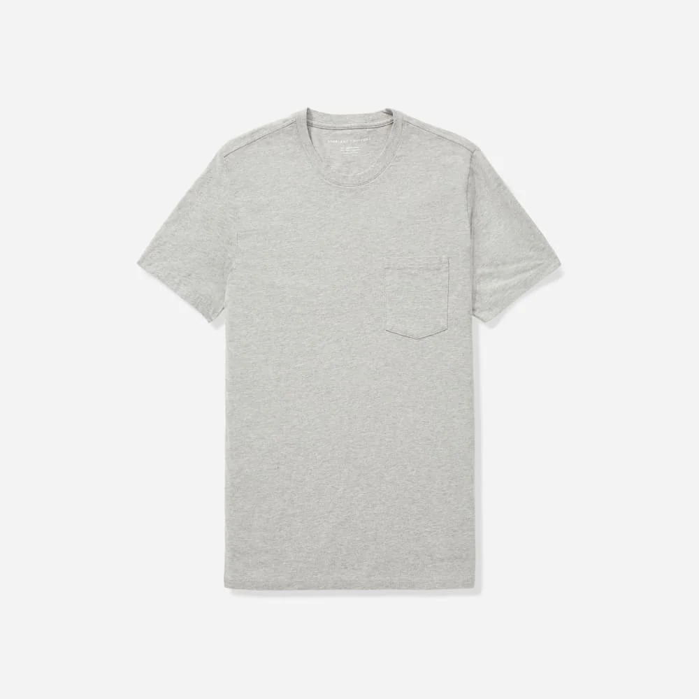 The Organic Cotton Pocket Tee | Heathered Grey - Image 2