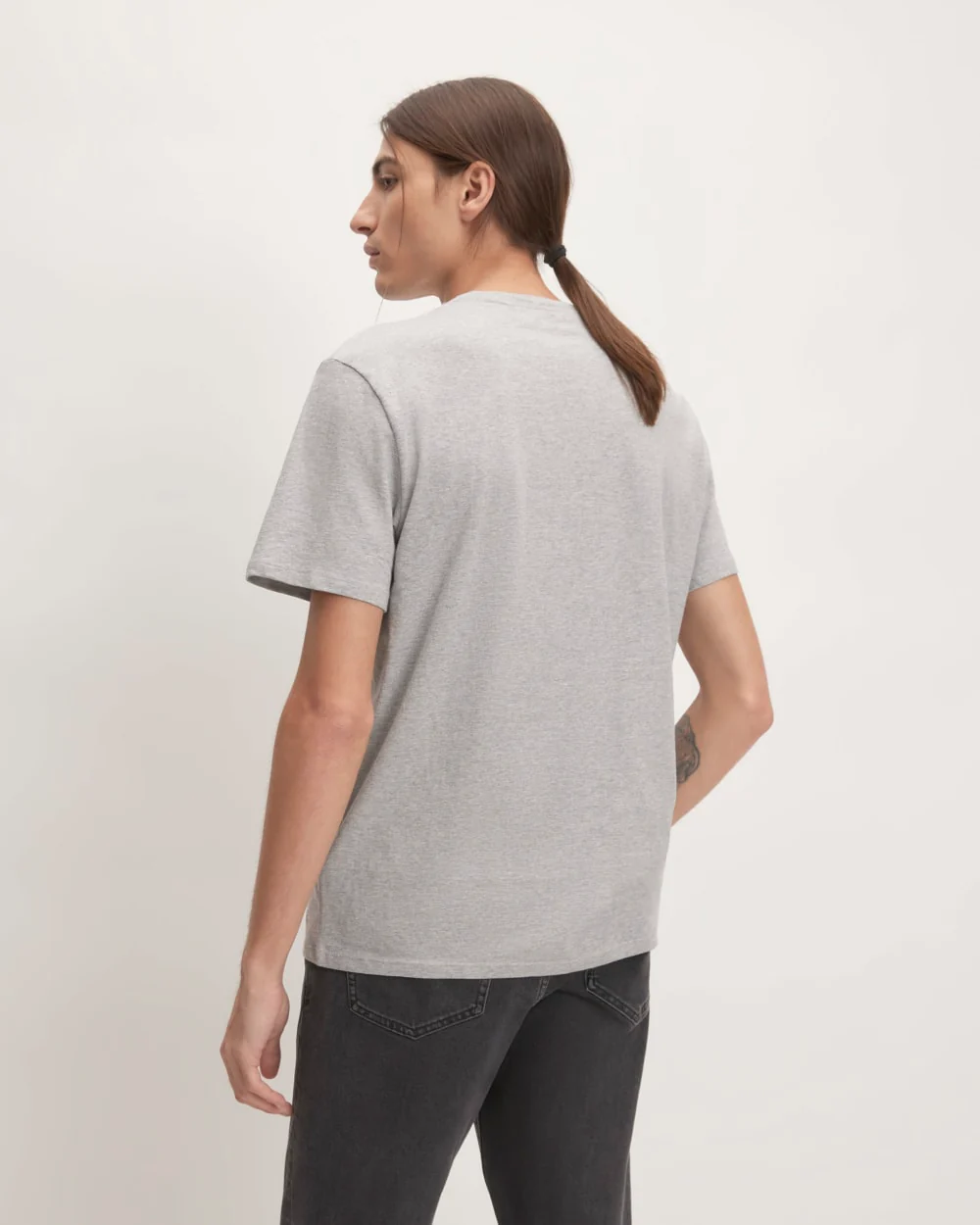 The Organic Cotton Pocket Tee | Heathered Grey - Image 3