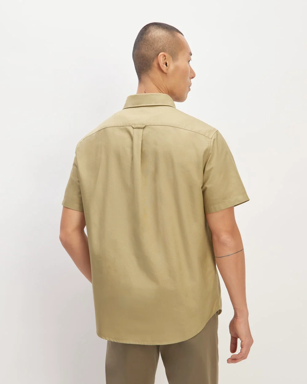 The Organic Short Sleeve Oxford Shirt | Cornstalk - Image 6