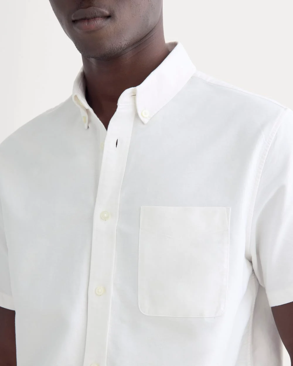 The Organic Short Sleeve Oxford Shirt | White - Image 4
