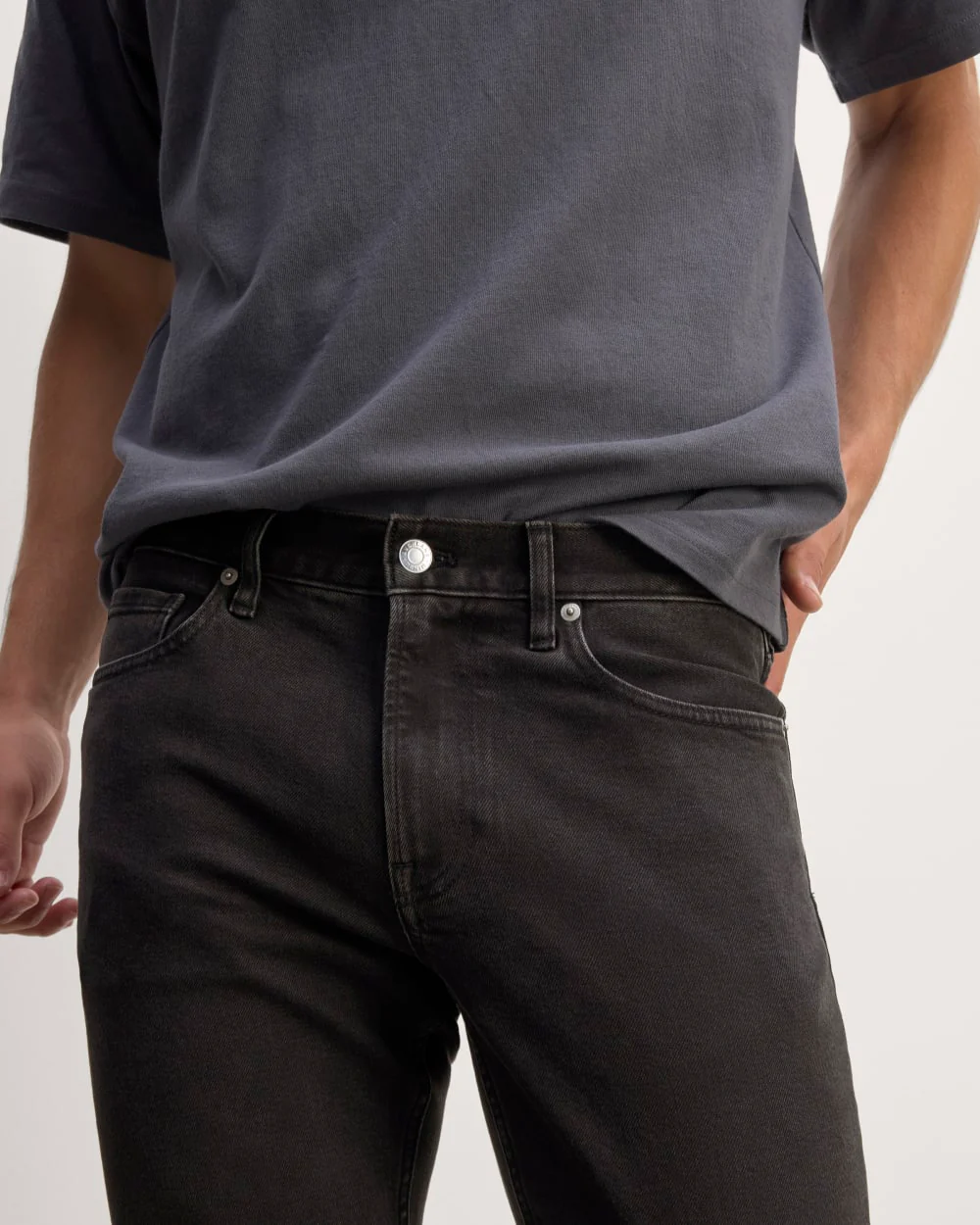 The Organic Cotton Slim-Fit Jean | Washed Black - Image 4