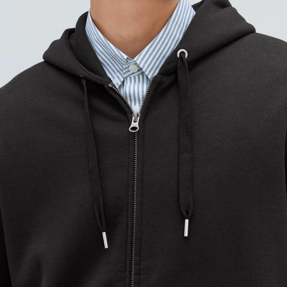 The Organic Track Full Zip | Black - Image 4