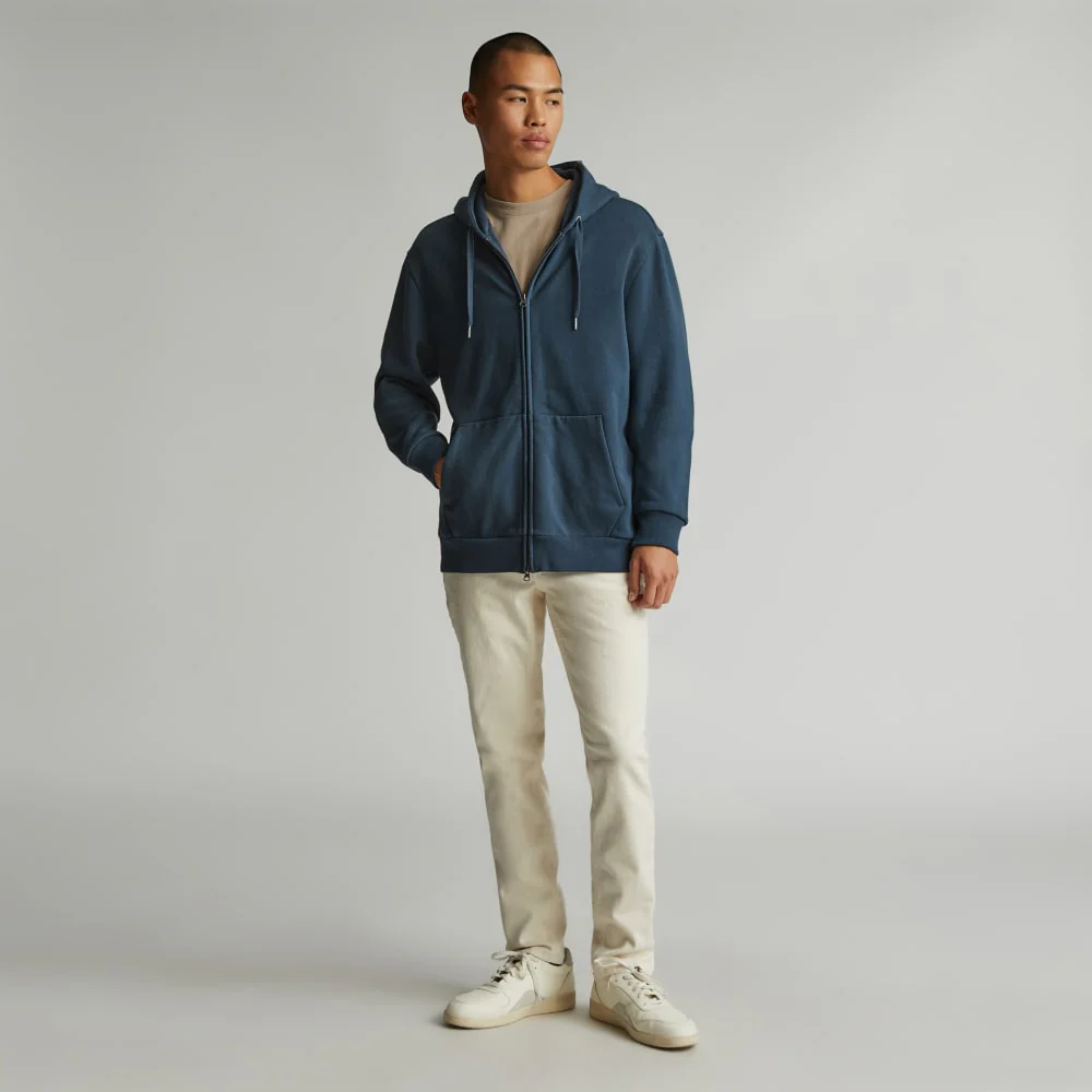 The Organic Track Full Zip | Kingfisher Blue - Image 6