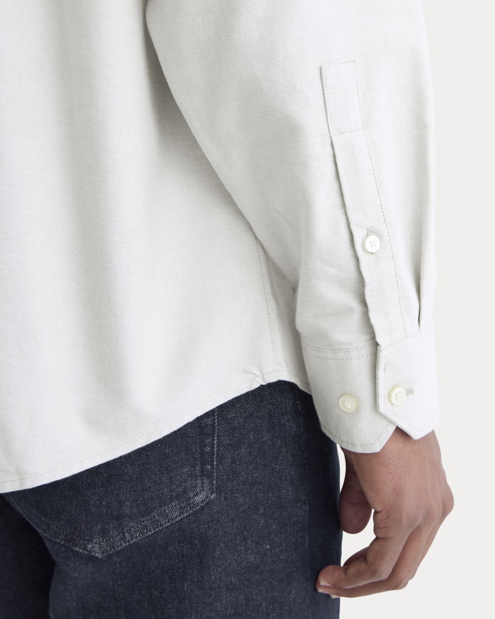 Oversized Oxford Shirt | Grey - Image 4