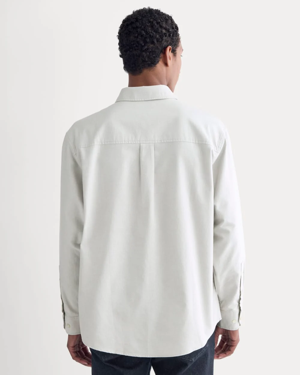 Oversized Oxford Shirt | Grey - Image 5