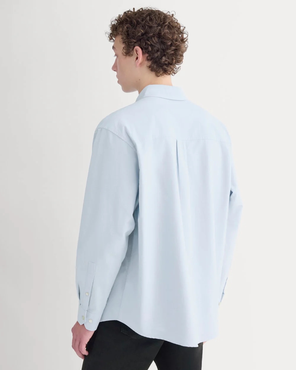 Oversized Oxford Shirt | Light Blue - Image 4