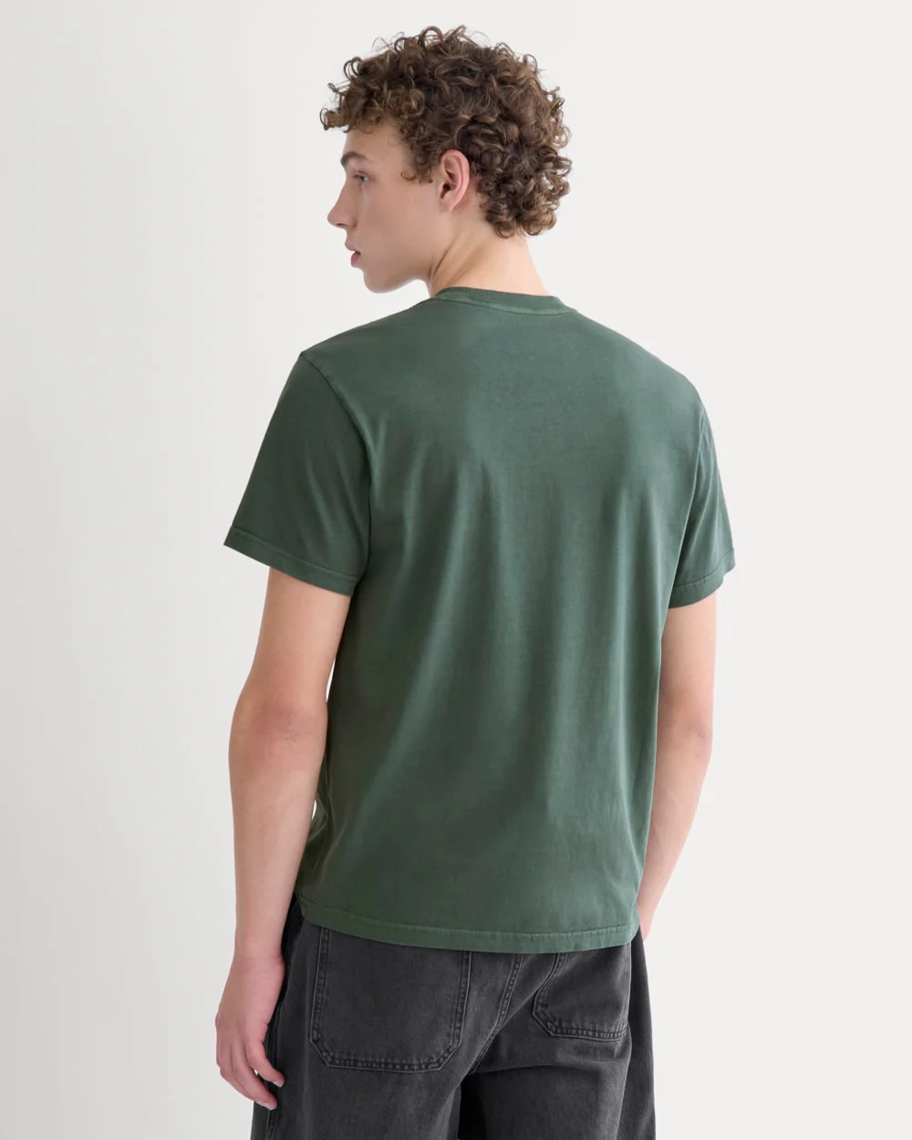 Everlane x Peace & Quiet Graphic Logo Tee | Pine - Image 5