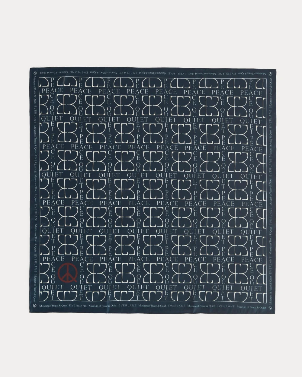 Everlane x Peace & Quiet Silk Bandana | Navy - Image 2