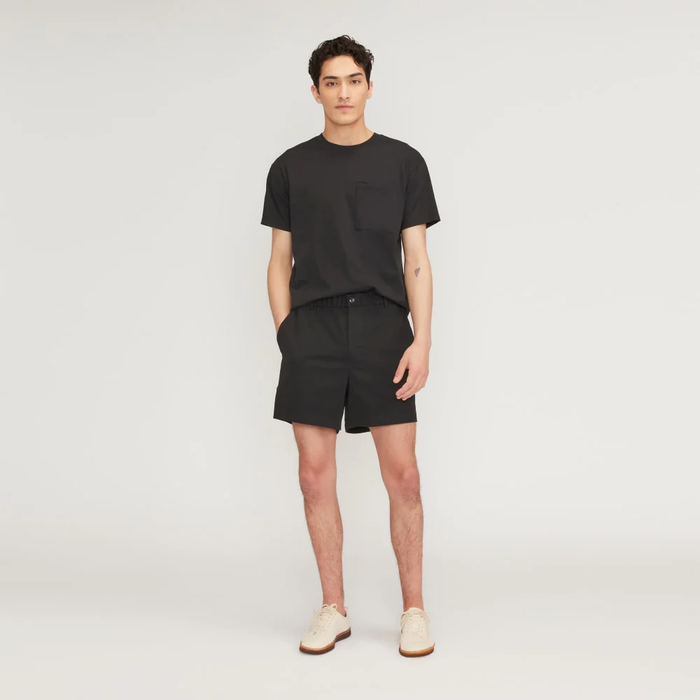 The Pull-On Performance Chino 5" Short | Black - Image 6