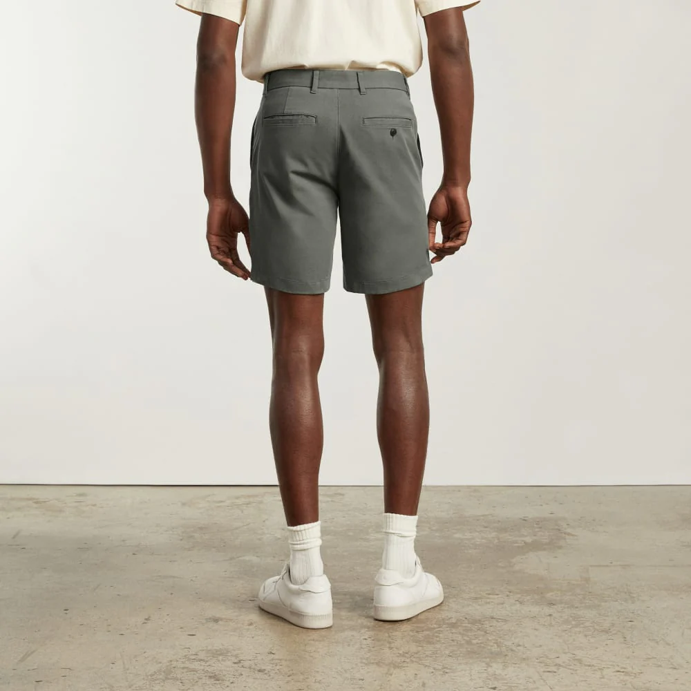 The 7” Slim-Fit Performance Chino Short | Pewter Green - Image 3