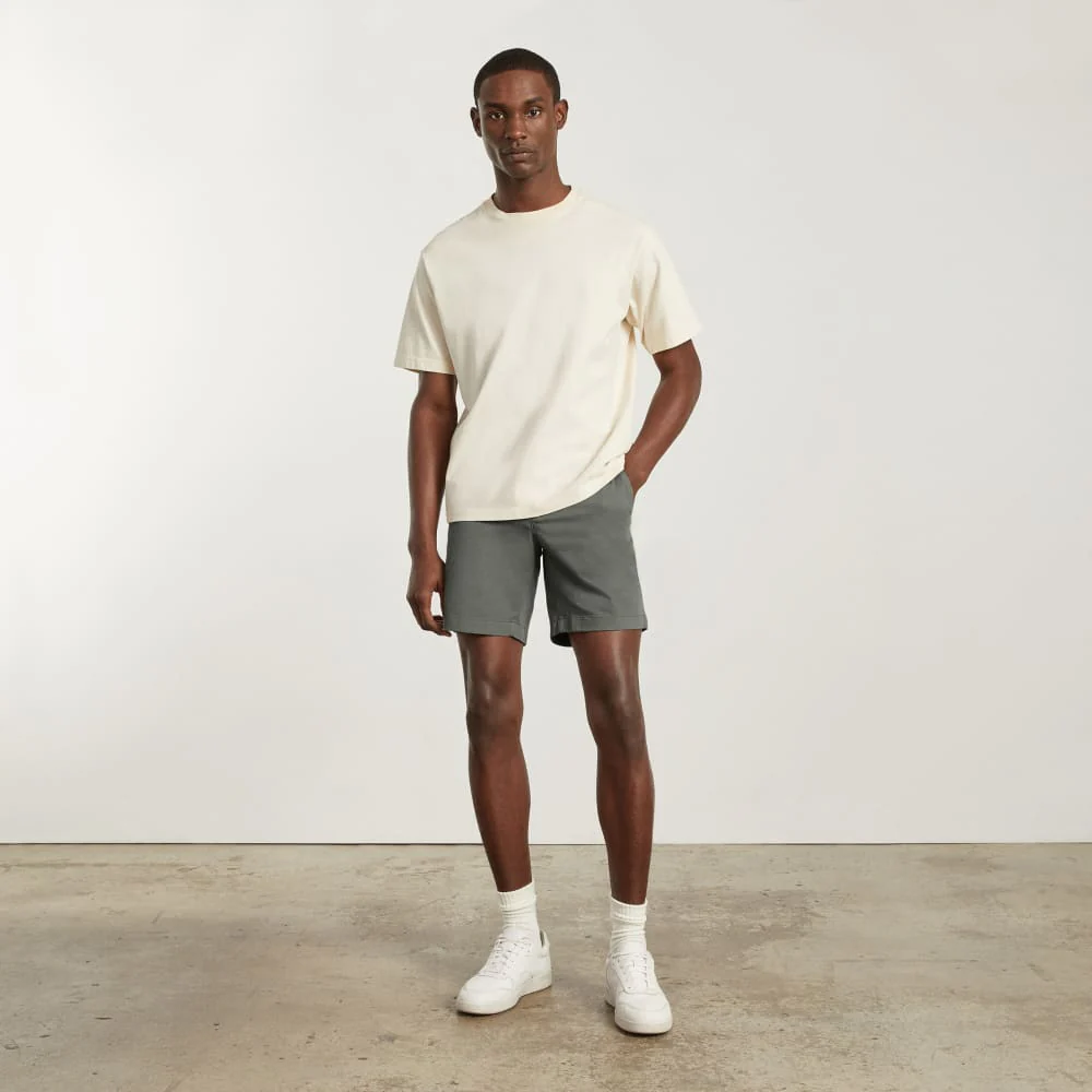 The 7” Slim-Fit Performance Chino Short | Pewter Green - Image 5