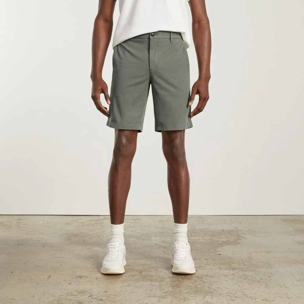 The 9" Slim-Fit Performance Chino Short | Pewter Green - Image 2