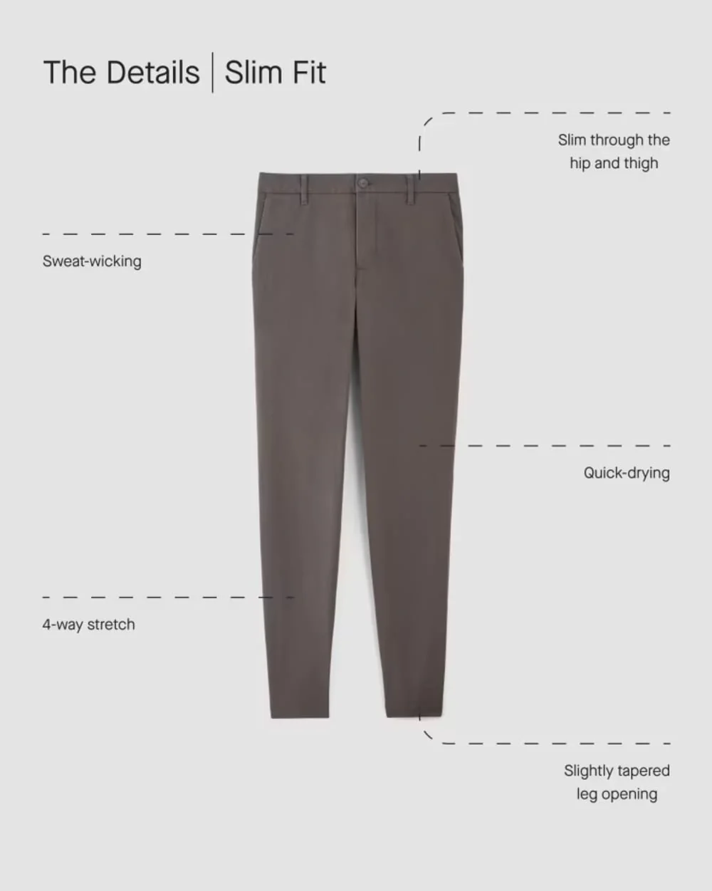 The Performance Chino | Uniform | Deep Moss Green | Slim - Image 4