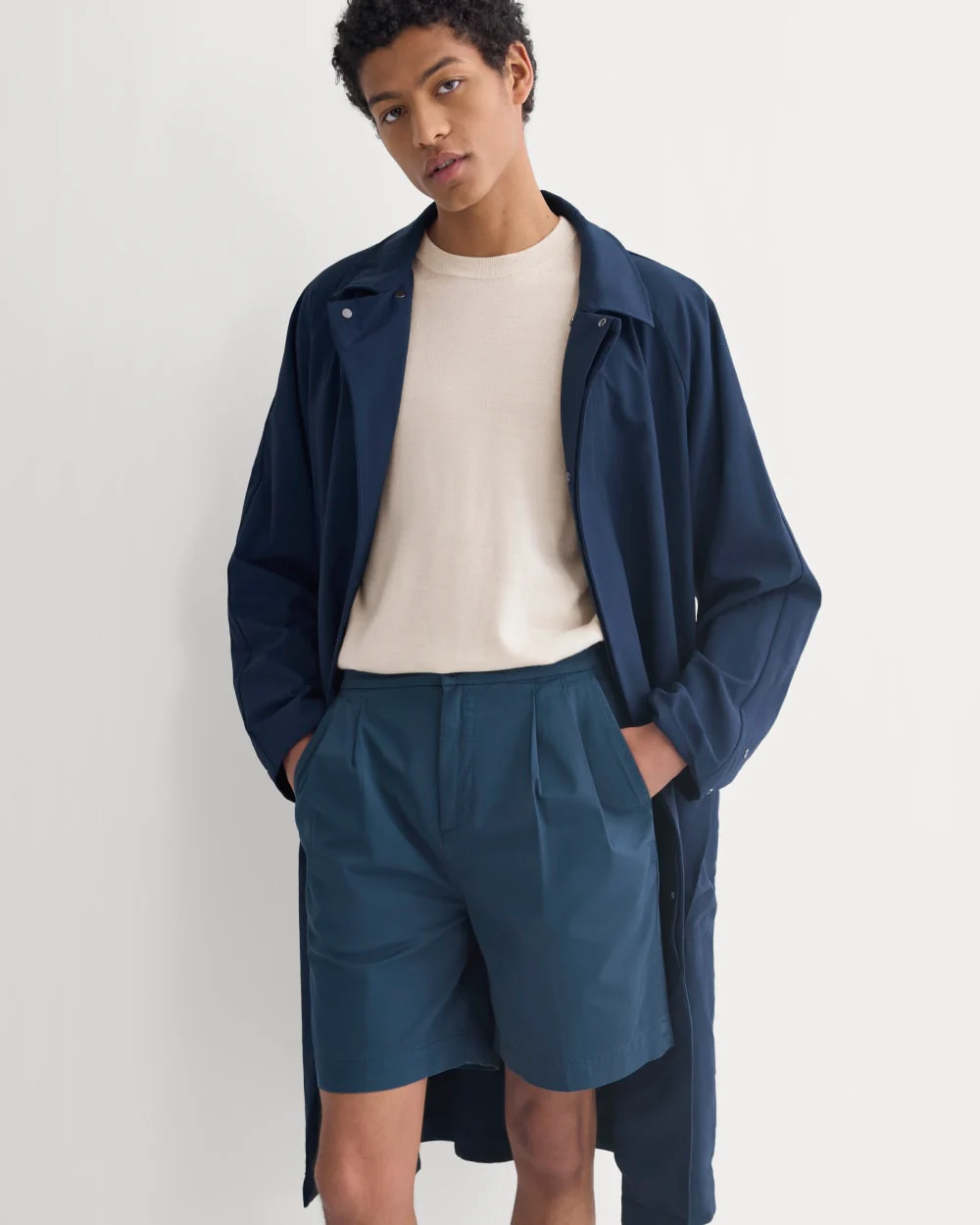 Pleated Easy Short | Midnight Navy - Image 3
