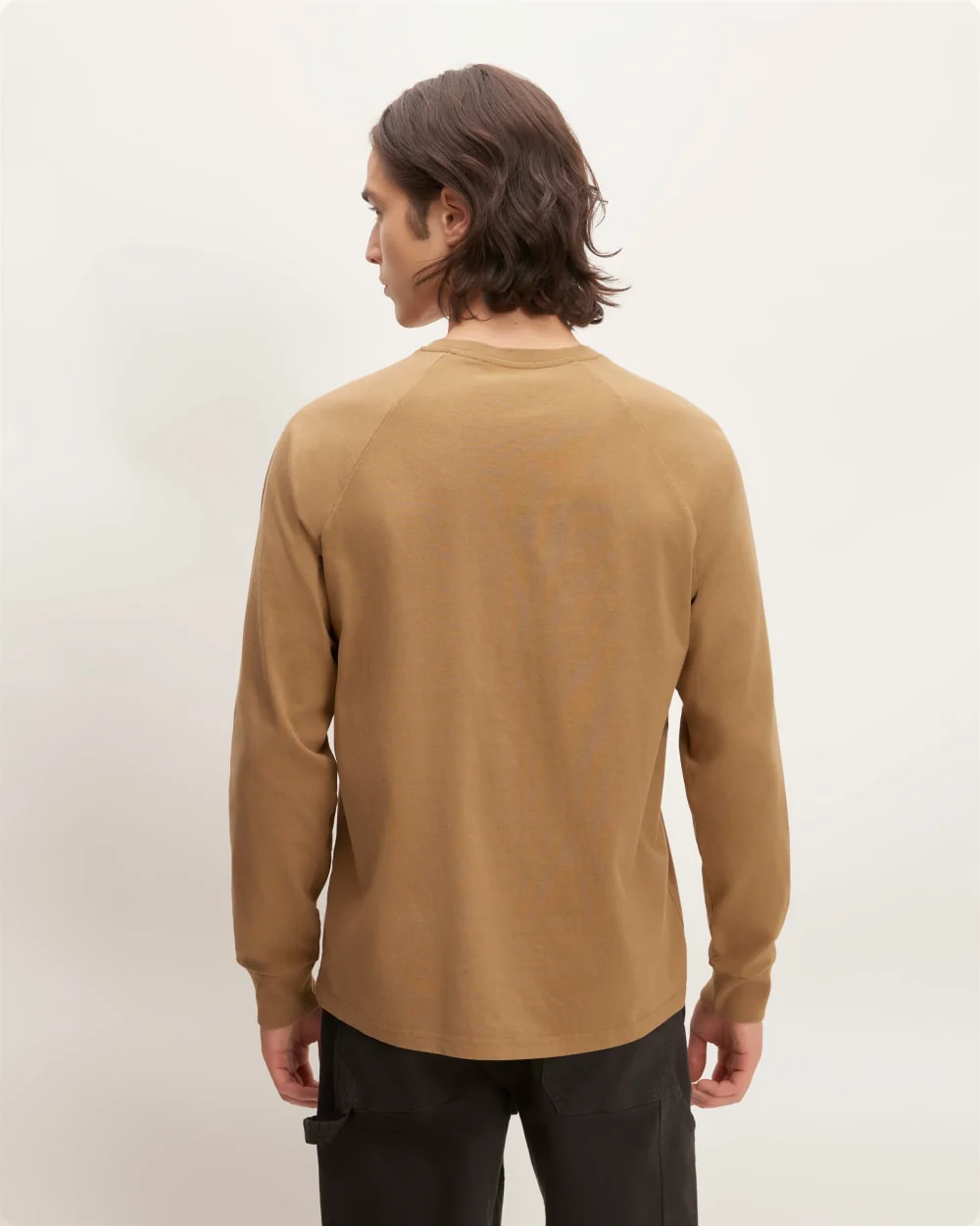 The Premium-Weight Long-Sleeve Crew | Uniform | Toasted Coconut - Image 4