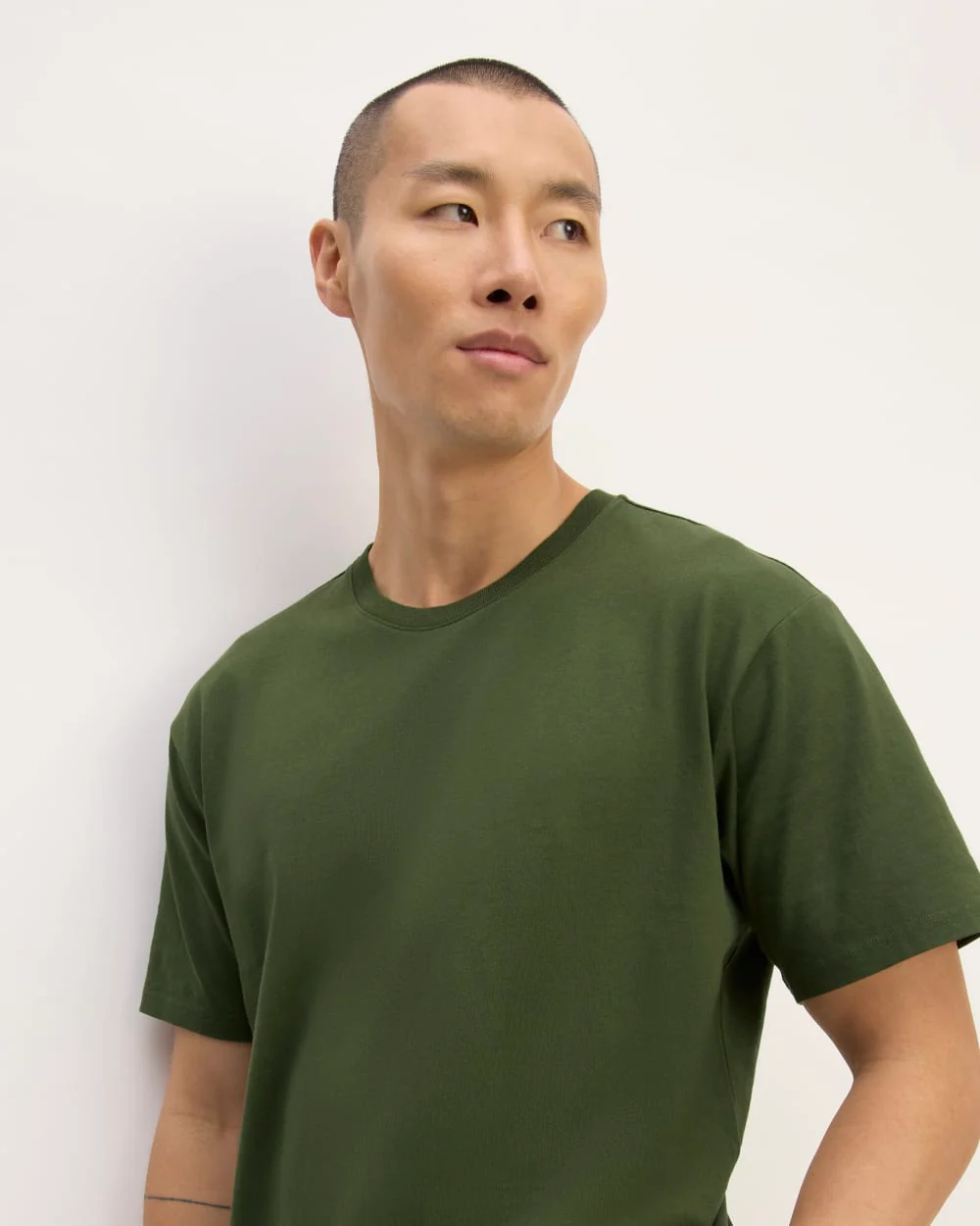 The Premium-Weight Relaxed Crew | Uniform | Deep Moss Green - Image 4