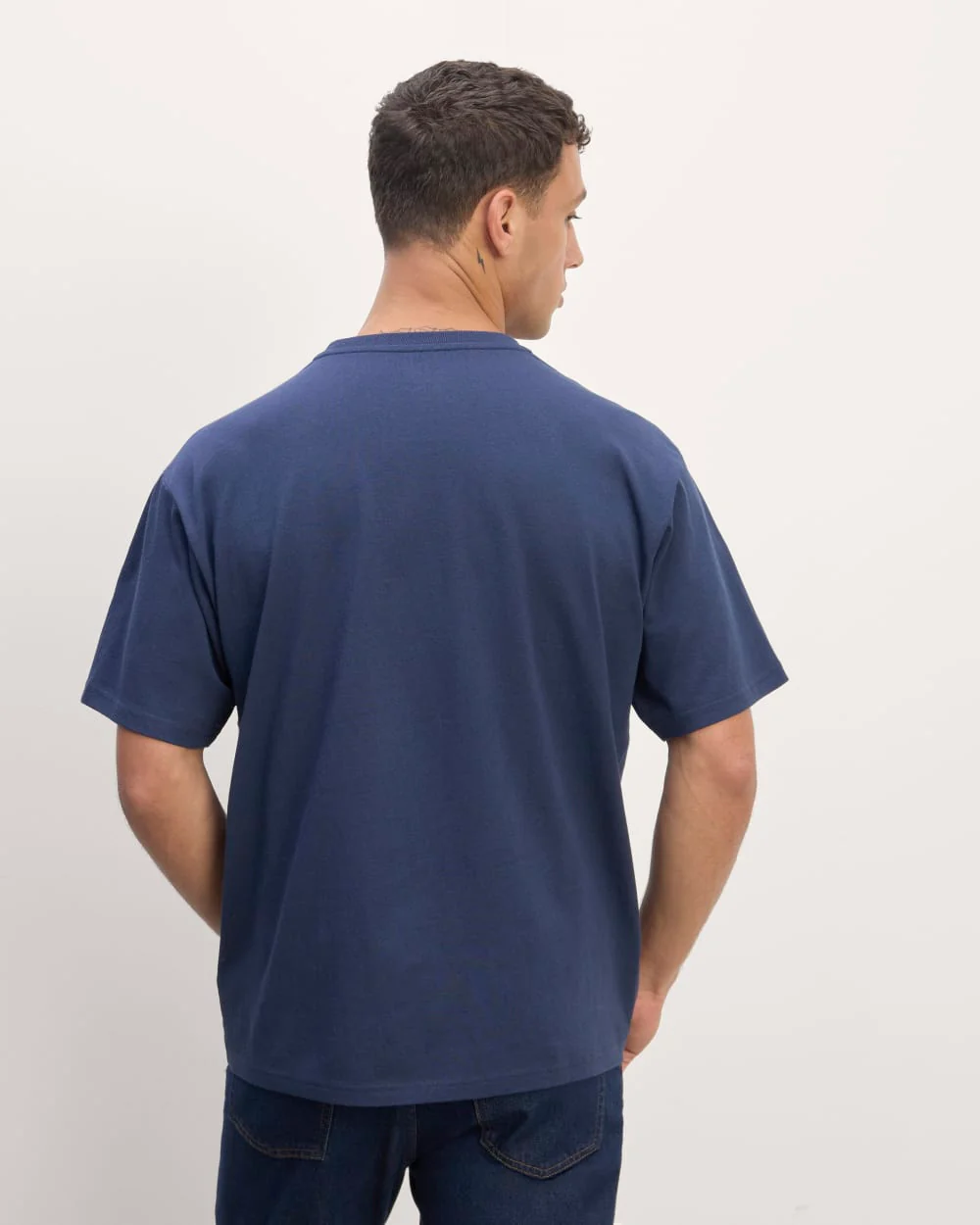 The Premium-Weight Relaxed Crew | Uniform | Navy - Image 2