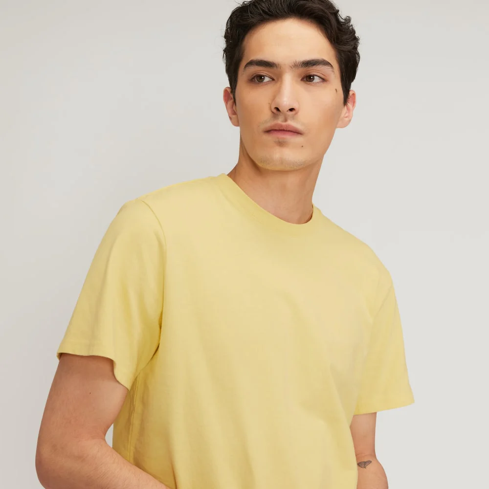 The Premium-Weight Relaxed Crew | Uniform | Pale Yellow - Image 4