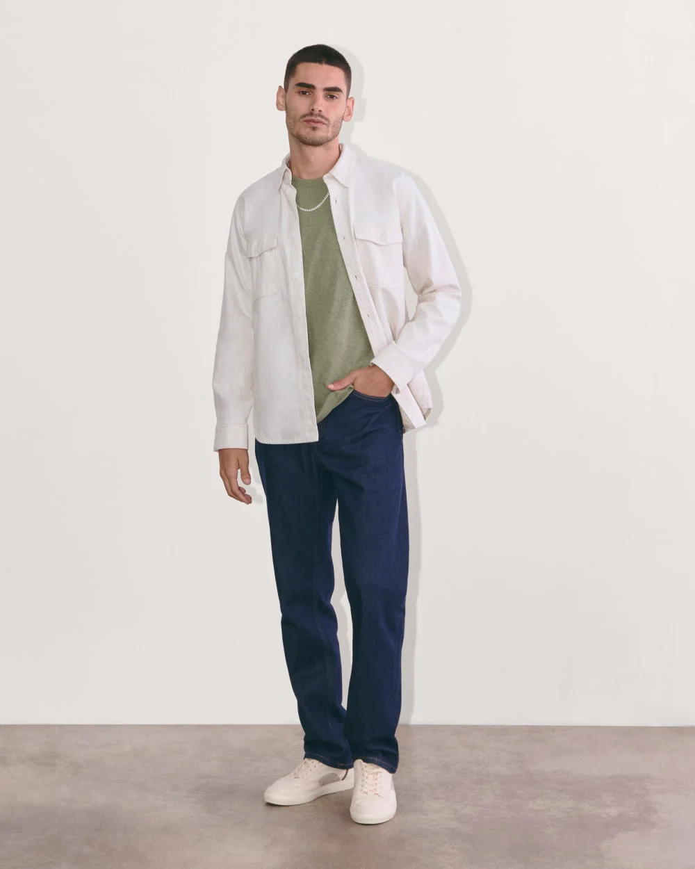 The Premium-Weight Crew | Uniform | Heather Sage Green - Image 2