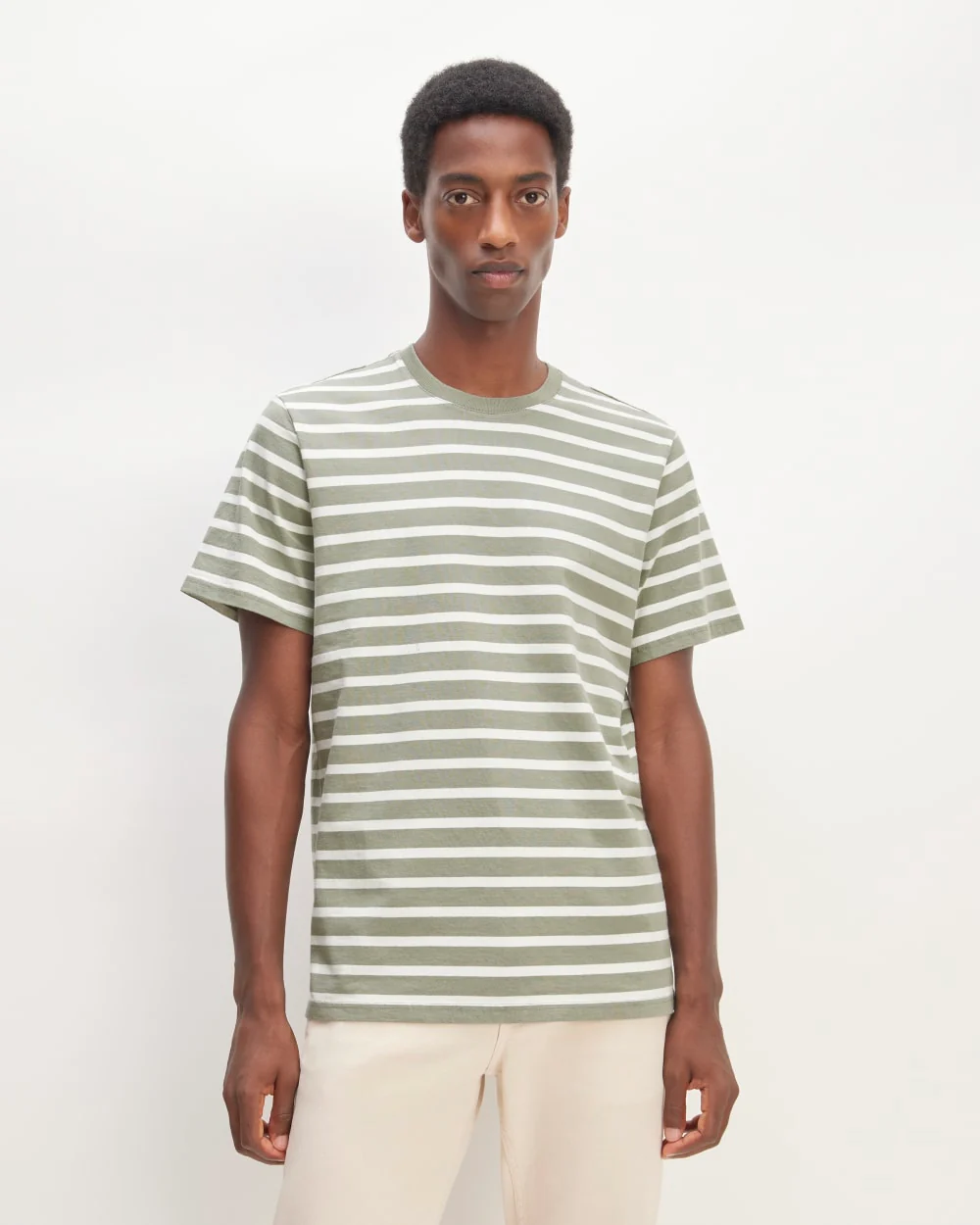 The Premium-Weight Crew | Uniform | Mariner Stripe / Shadow / Bone