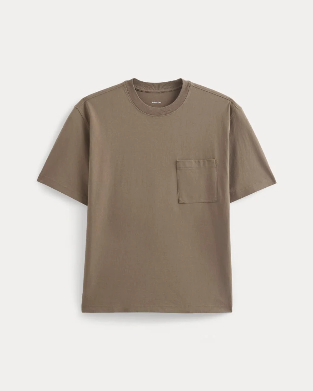 Oversized Midweight Tee | Deep Taupe - Image 2