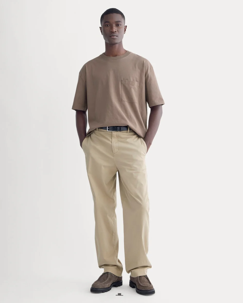 Oversized Midweight Tee | Deep Taupe - Image 3
