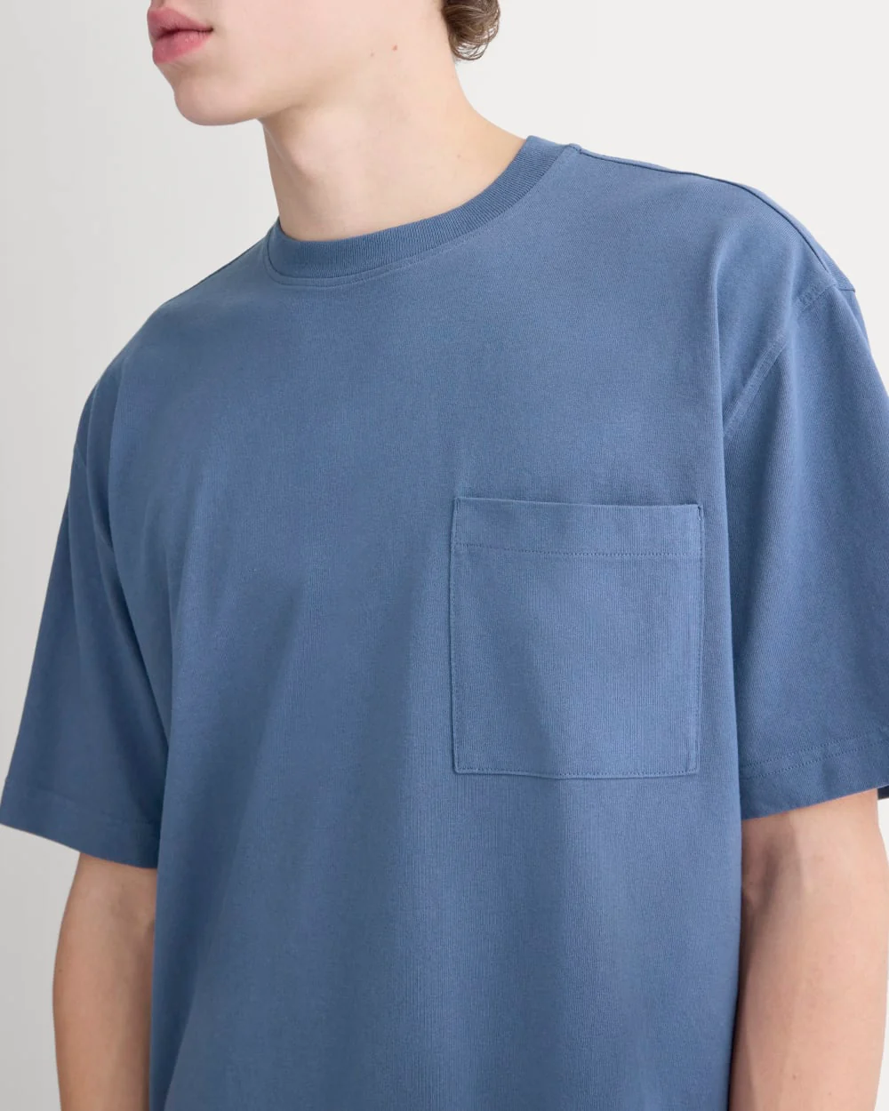 Oversized Midweight Tee | Vintage Indigo - Image 3
