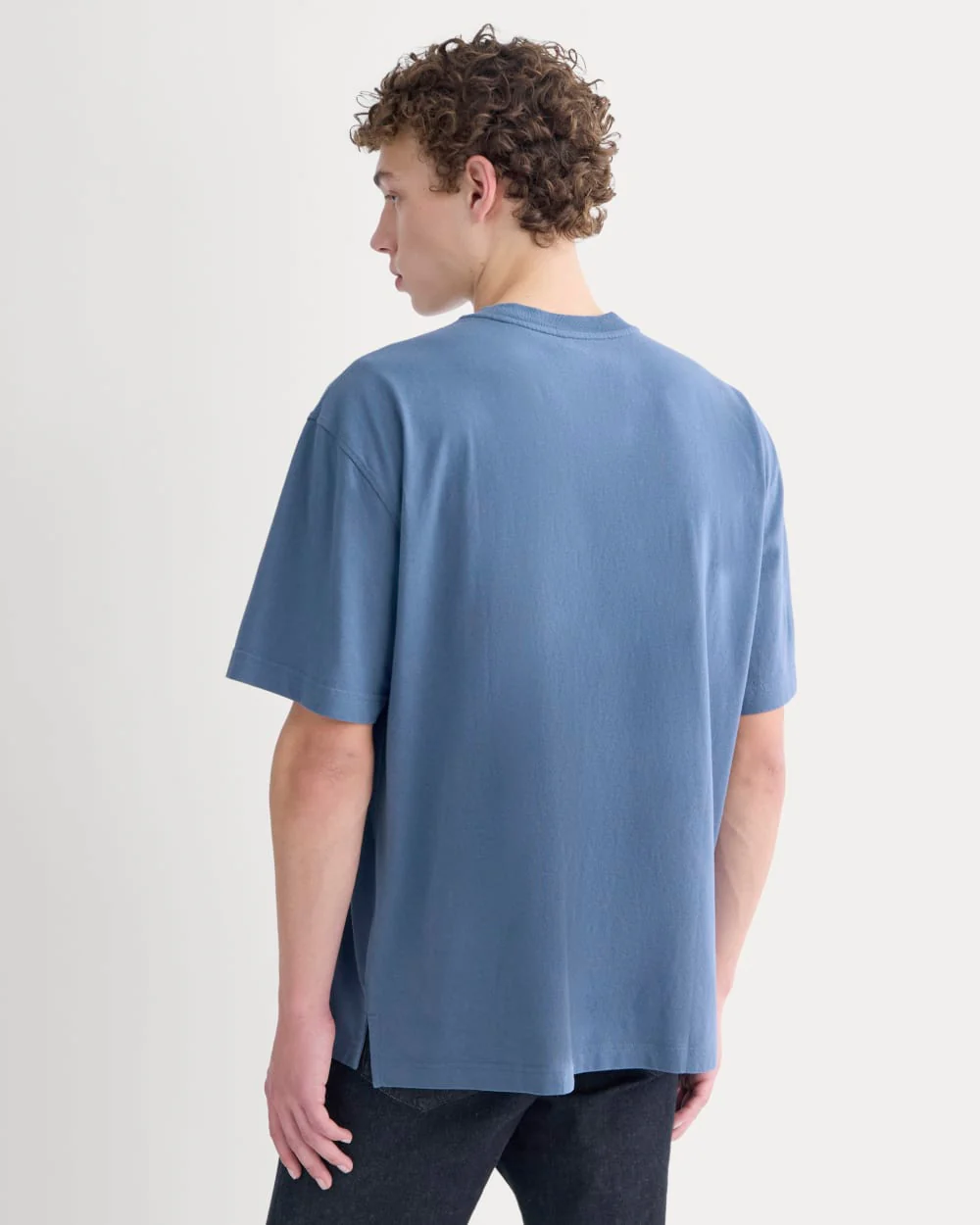Oversized Midweight Tee | Vintage Indigo - Image 4