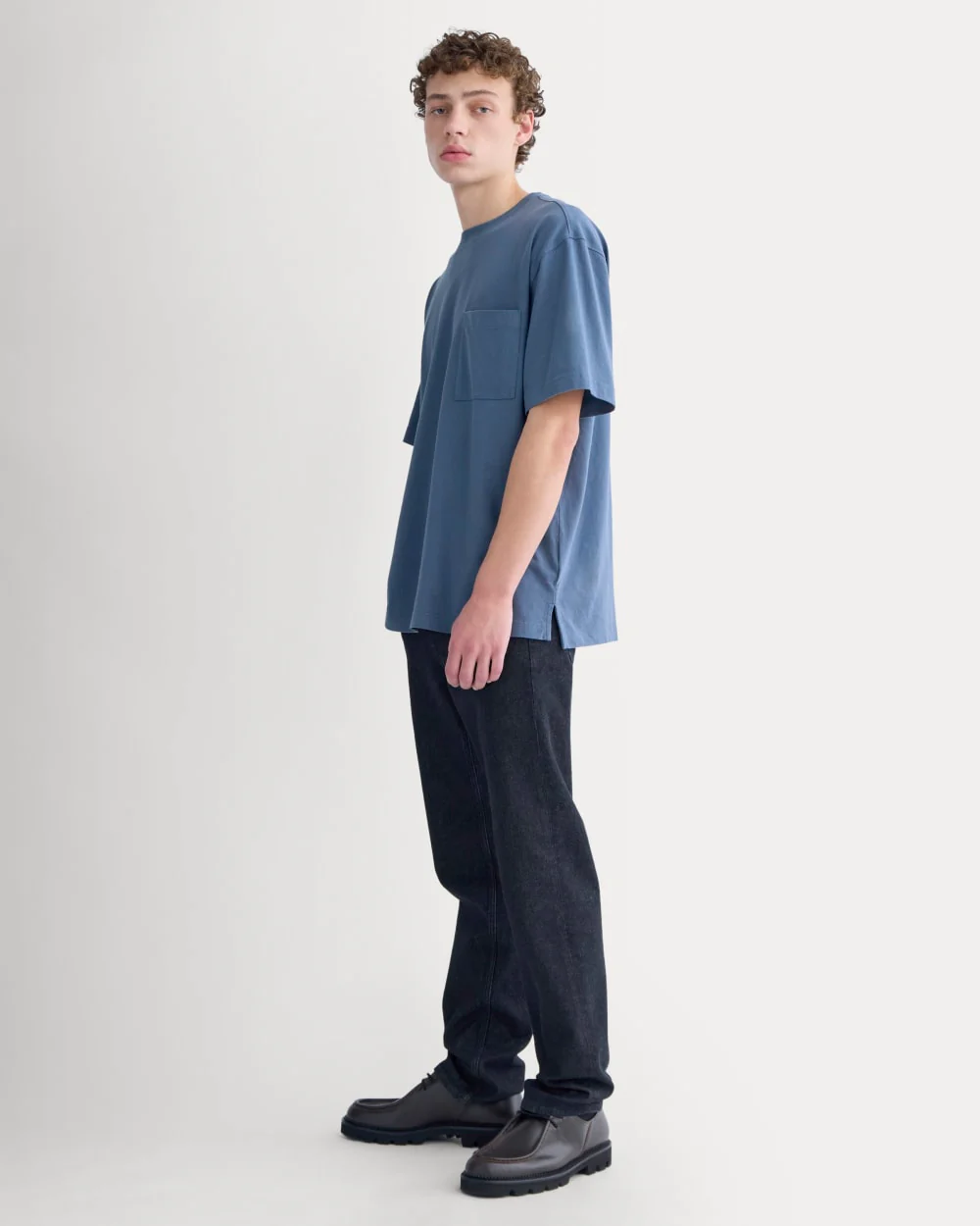 Oversized Midweight Tee | Vintage Indigo - Image 5